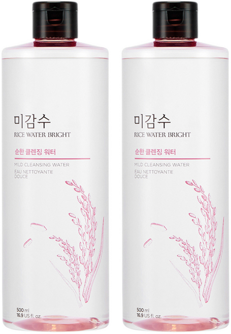 미감수 브라이트 순한 클렌징 워터, 500ml, 2개