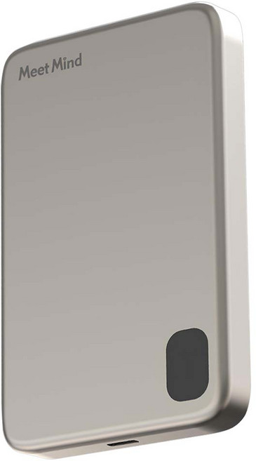 Meet Mind 薄形3合1磁吸行動電源, 鋁合金鈦, LT002