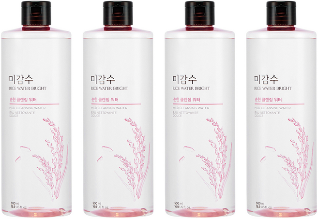 미감수 브라이트 순한 클렌징 워터, 500ml, 4개