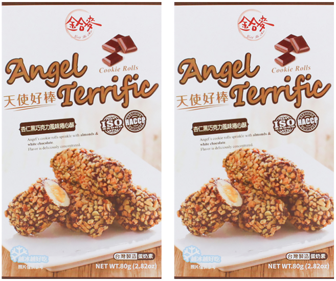 Angel's Bone 天使好棒 黑巧克力杏仁捲, 80g, 2盒