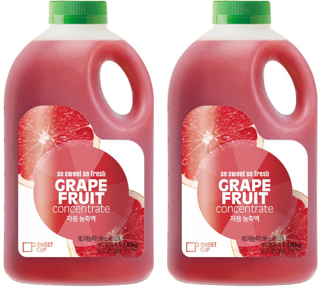 스위트컵 자몽 농축액, 1.8kg, 2개
