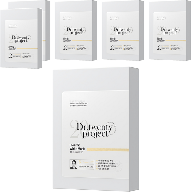 닥터트웬티프로젝트 클리어닉 화이트 마스크 30ml, 10개입, 6개