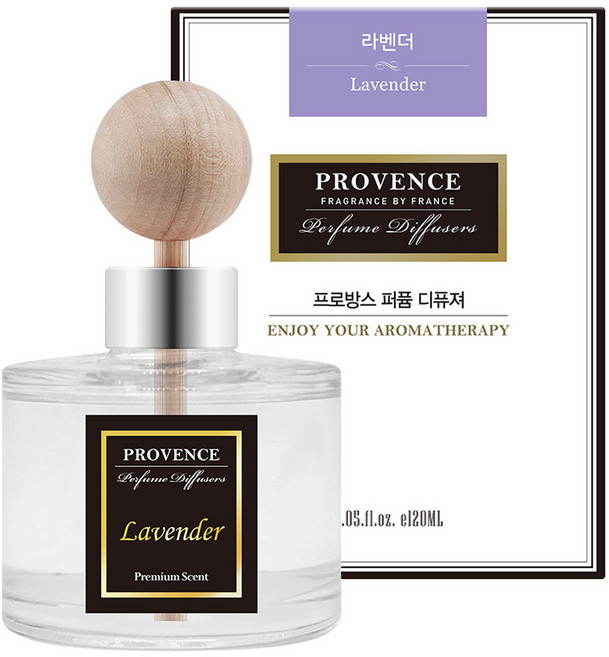 더허브샵 프로방스 퍼퓸 차량용 디퓨저 120ml, 라벤더, 1개