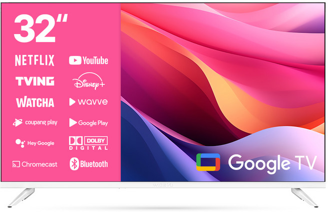 와이드뷰 HD 구글 스마트 TV, 81cm(32인치), GTWV320HD11, 스탠드형, 고객직접설치