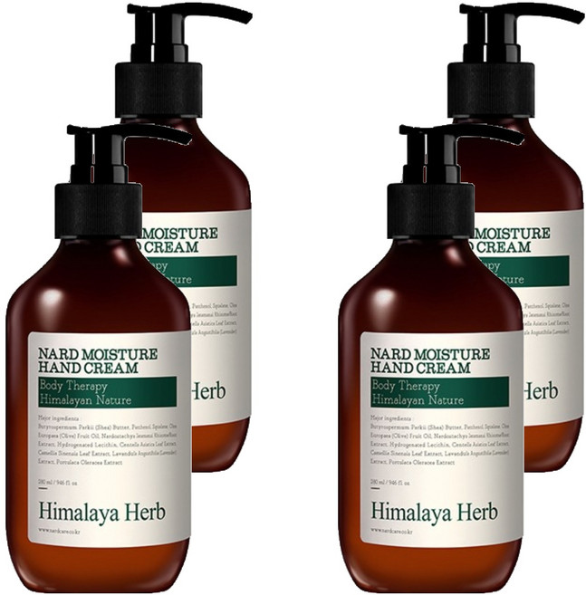 나드 모이스처 핸드크림 티트리로즈마리, 280ml, 4개