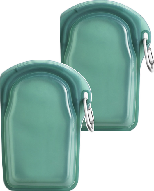 stasher 隨行矽膠密封袋 飛瀑藍 532ml, 12.7 x 21.59 x 3.81cm, 1入, 2個