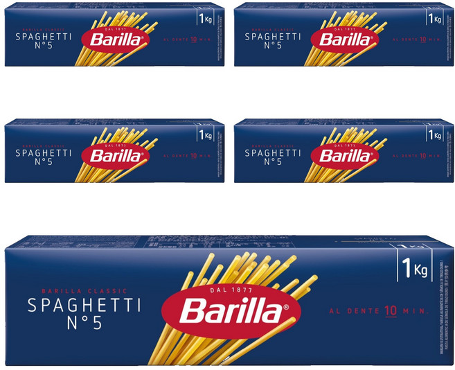 Barilla 百味來 義大利直麵, 5個, 1kg