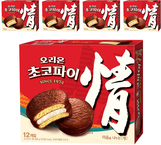 오리온초코파이 정, 468g, 5개
