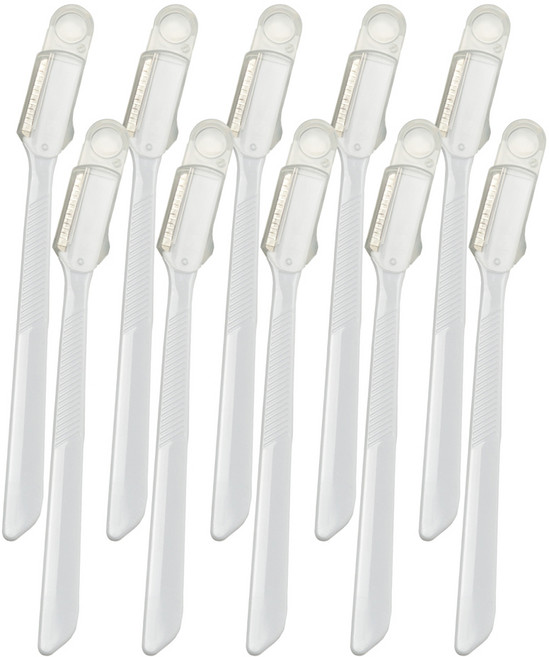 뷰렌드 안전 눈썹칼, 백색, 10개