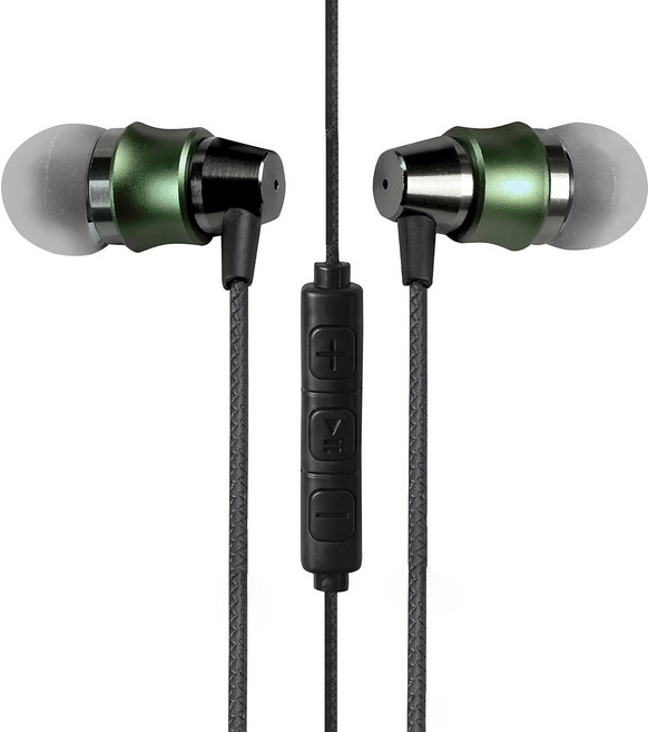 INTOPIC 廣鼎 入耳式鋁合金耳機麥克風, JAZZ-I112, 綠色