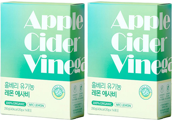 홀베리 유기농 레몬 애사비 14p, 280g, 2개