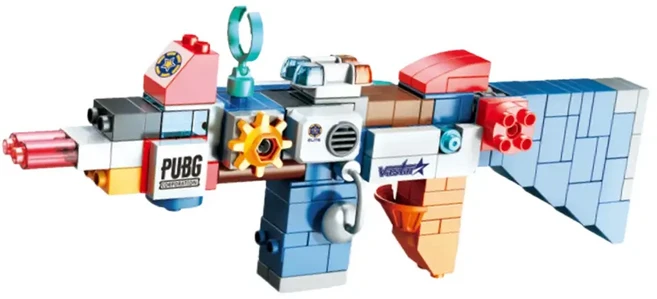 FEELO 費樂 大顆粒積木 百變戰鬥槍 130片 與得寶相容, 1個