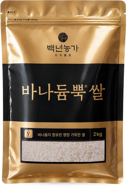 백년농가 바나듐뿍 쌀 상등급, 2kg, 1개
