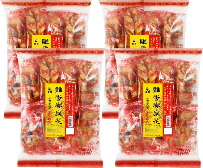 黑熊 雞蛋蜜麻花, 180g, 4袋