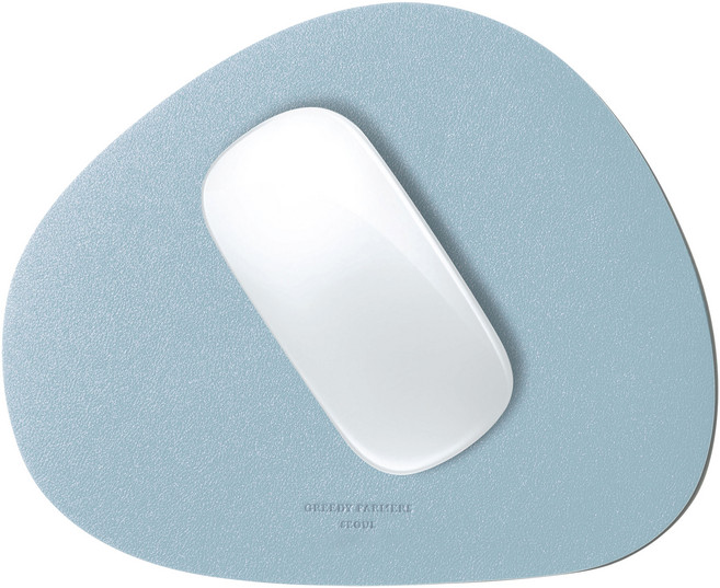 그리디파머스 가죽 마우스패드, 파스텔블루, 1개
