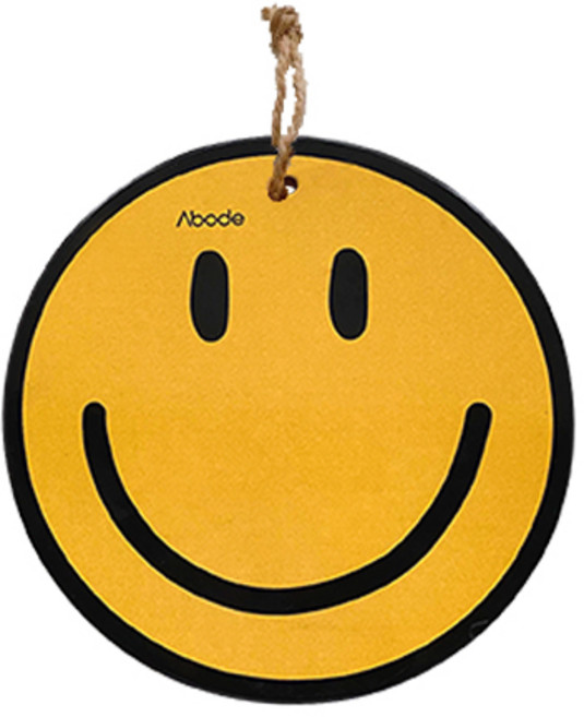 아보드 스마일 도자기 냄비받침, 옐로우, 1개