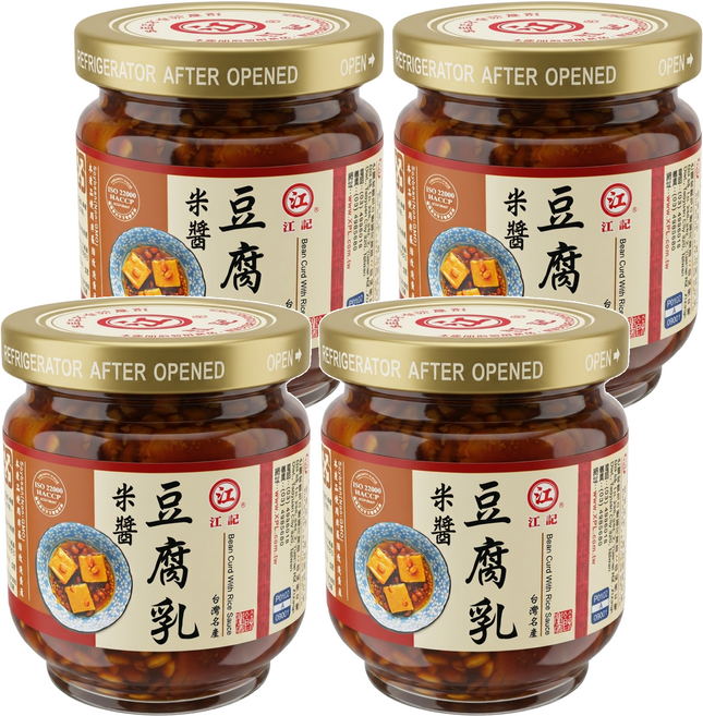 江記 米醬豆腐乳, 200g, 4罐