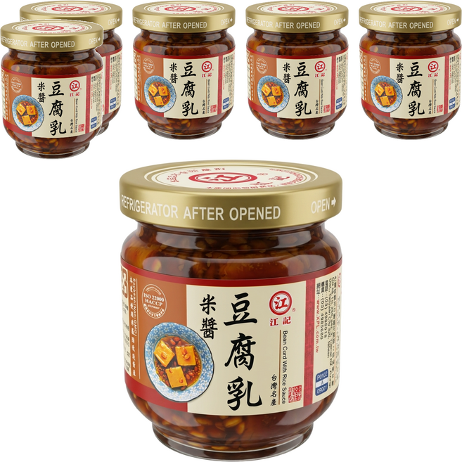 江記 米醬豆腐乳, 200g, 6罐