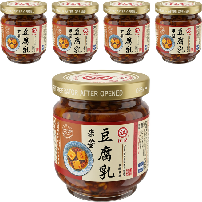 江記 米醬豆腐乳, 200g, 5罐