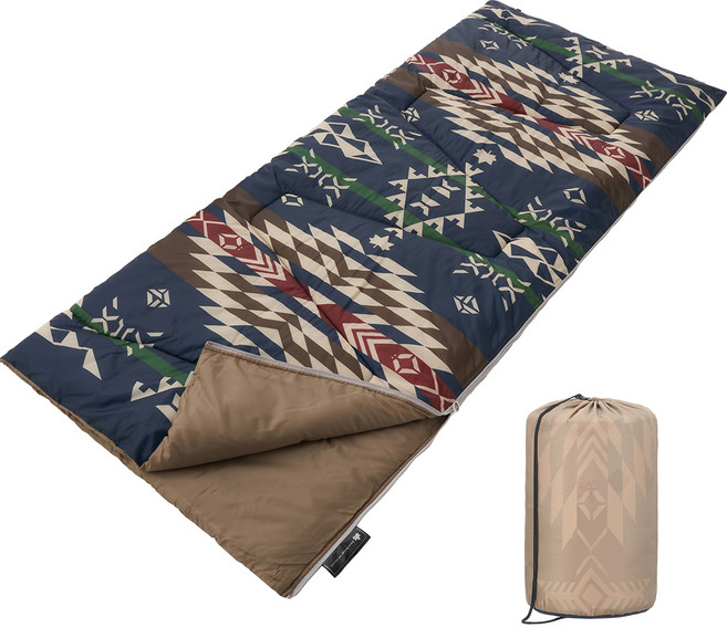 로고스 네이티브 디자인 캠핑 침낭 5, 네이비, 1개