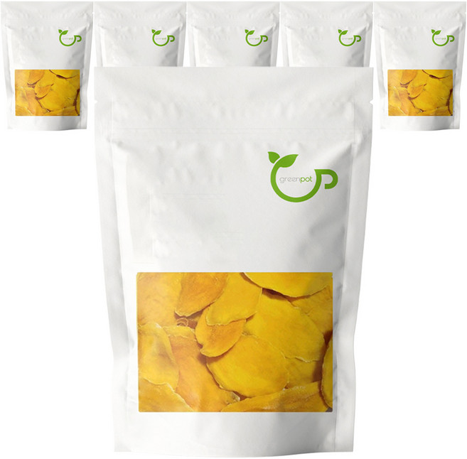 그린팟 건조 망고 슬라이스, 200g, 6개