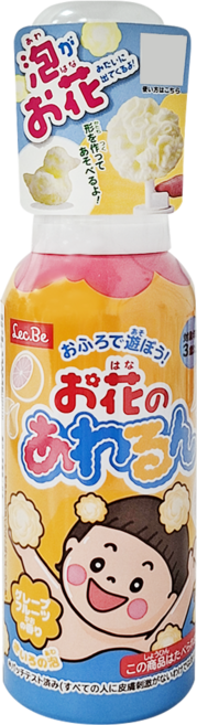 Lec.Be 泡澡泡泡慕斯 柚子香 3歲以上 599142, 120ml, 1瓶