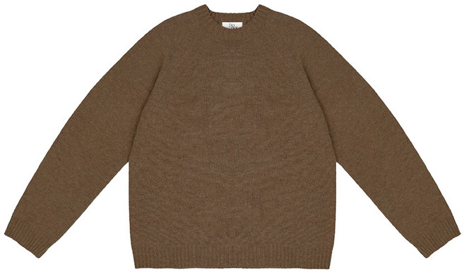 두낫플랜 여성용 홀가먼트 램스울 루즈핏 라운드 니트 JJKT230101