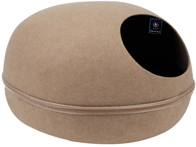 딩동펫 고양이 공룡알 숨숨집, 베이지, 1개