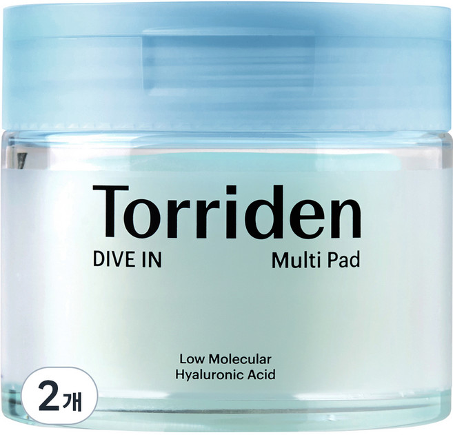 토리든 다이브인 저분자 히알루론산 멀티 패드 80매, 80매입, 160ml, 2개