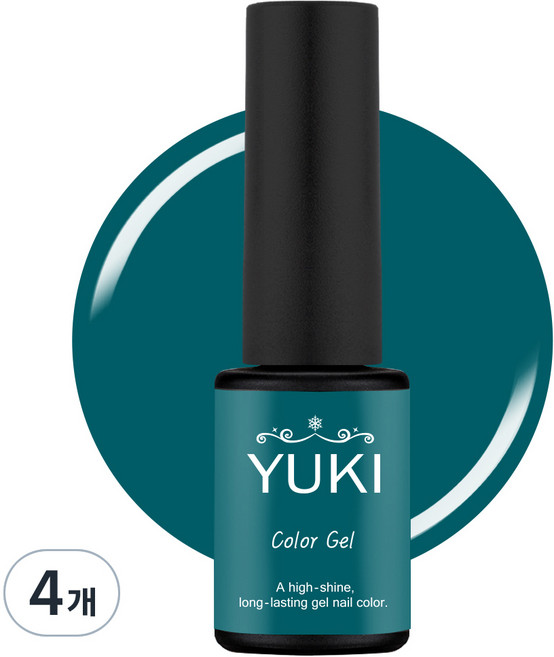 유키 컬러 젤네일, 230 케찰그린, 5g, 4개