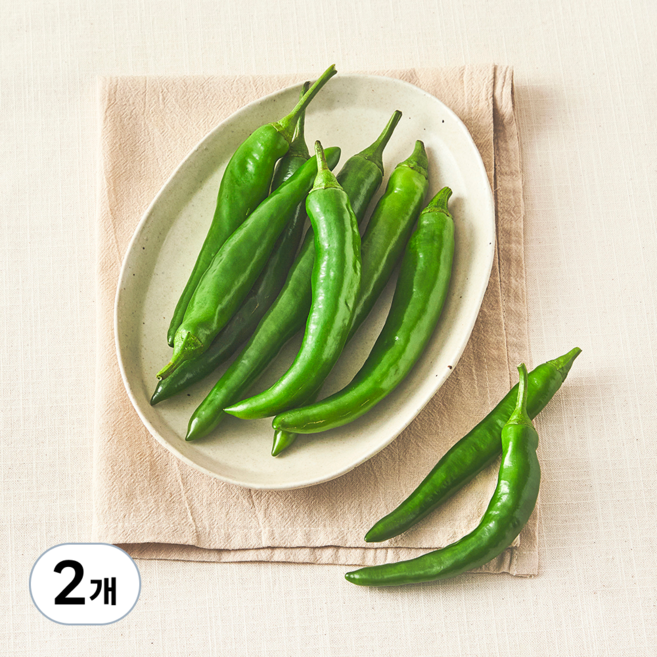 국내산 친환경 오이맛 고추, 200g, 2개