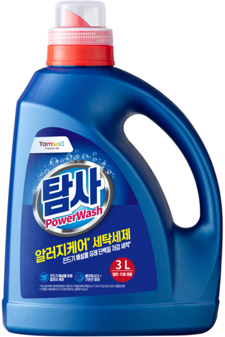 탐사 진드기 사채 배설물 제거 세탁세제, 1개, 3L