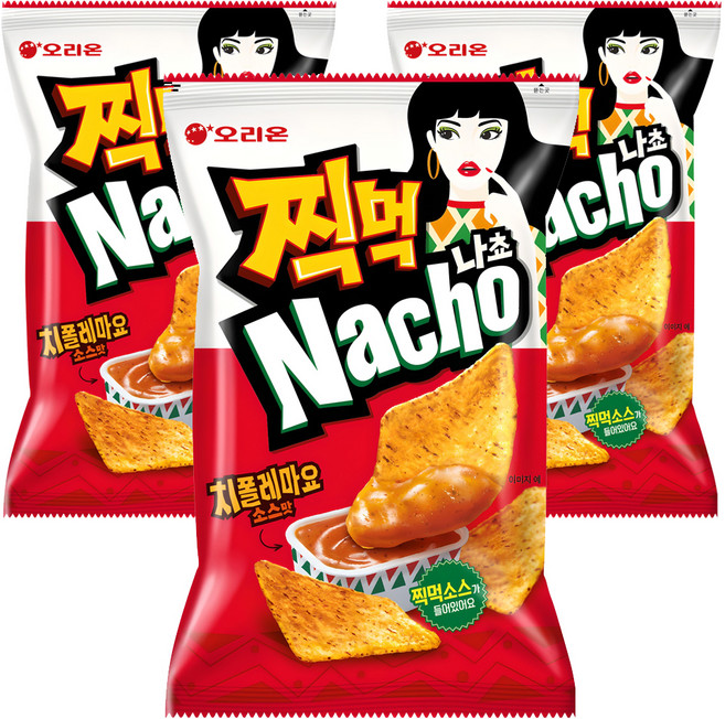 오리온 찍먹 나쵸 치폴레마요소스맛, 84g, 3개