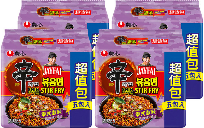 NONGSHIM 農心 辛炒麵 泰式酸辣味 130g, 20包