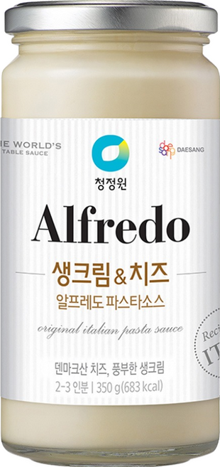 청정원 생크림 앤 치즈 알프레도 파스타소스, 350g, 1개