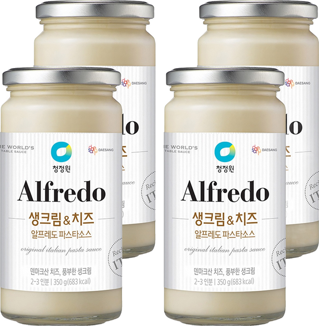 清淨園 鮮奶油起司義大利麵白醬, 350g, 4個