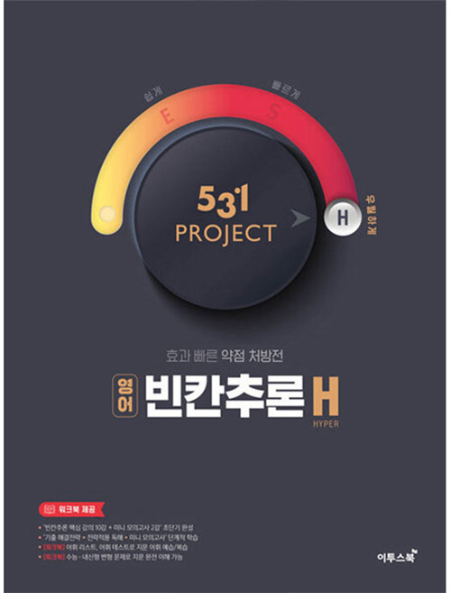 531 프로젝트 영어 빈칸추론 H (2024년), 이투스북, 영어영역