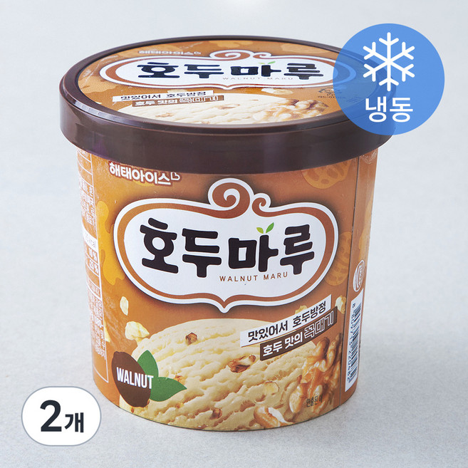 해태아이스 호두마루 (냉동), 660ml, 1개입, 2개