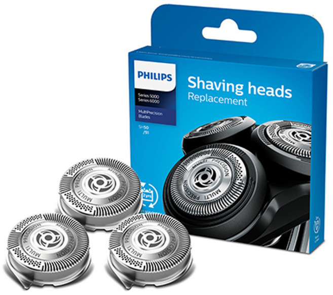 PHILIPS 飛利浦 S5000 替換刮鬍刀頭, 單一顏色, SH50/51