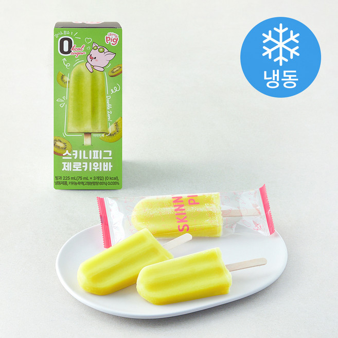스키니피그 제로 키위바 (냉동), 1개, 3개입, 75ml
