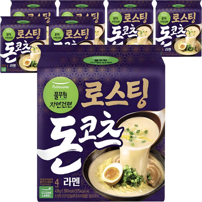 풀무원자연건면 로스팅 돈코츠 라멘 109.5g, 28개