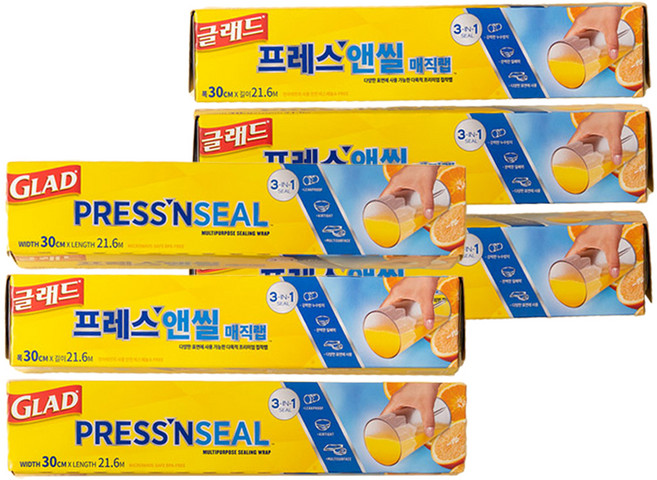 글래드 프레스앤씰 매직랩 일반형, 21.6m, 6개