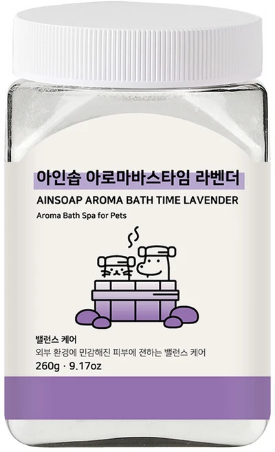 아인솝 아로마 바스타임 탄산 스파 라벤더 + 전용 스푼, 260g, 1개입, 1세트 - 쿠팡