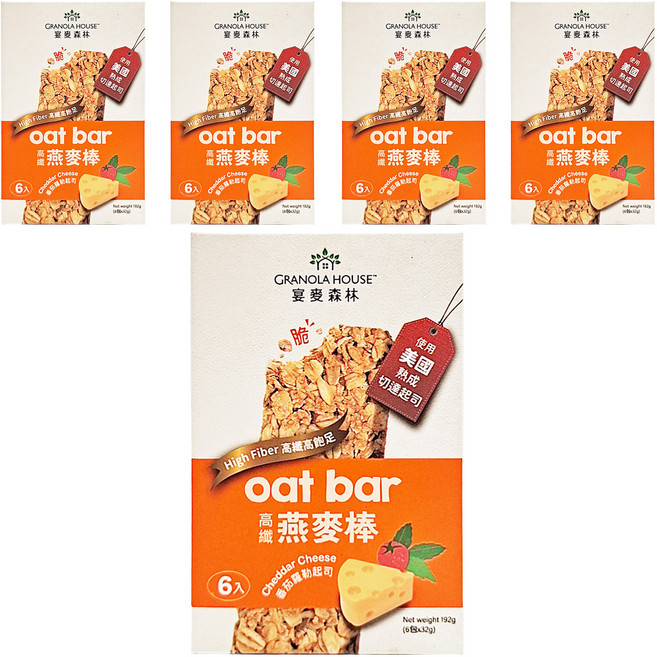 GRANOLA HOUSE 宴麥森林 燕麥棒 番茄羅勒起司 6入, 192g, 5盒