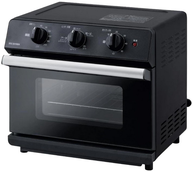 IRIS OHYAMA 愛麗思歐雅瑪 氣炸烤箱 黑色, FVX-D14A, 1台