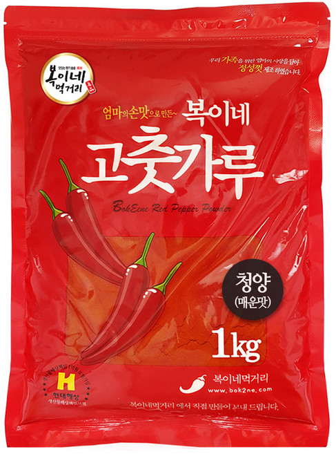 복이네먹거리 청양고추가루 매운맛 떡볶이 소스용, 1kg, 1개
