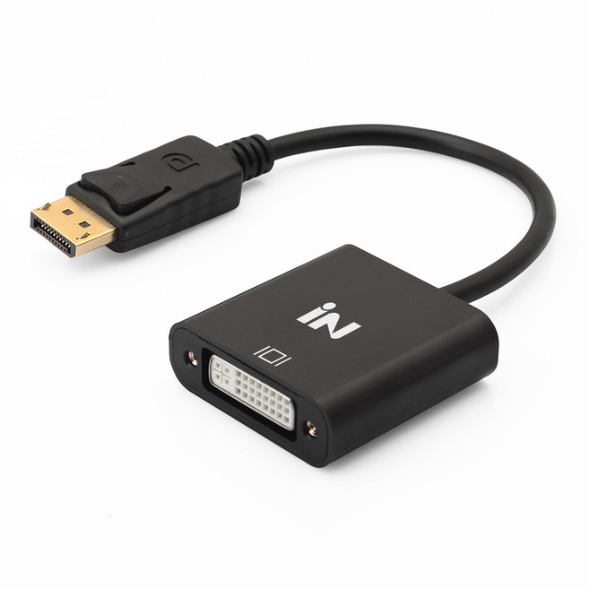 인네트워크 DisplayPort 1.1 to DVI 컨버터 케이블 IN-DPD29, 1개, 235mm