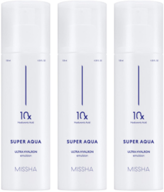 미샤 수퍼 아쿠아 울트라 히알론 에멀전, 130ml, 3개