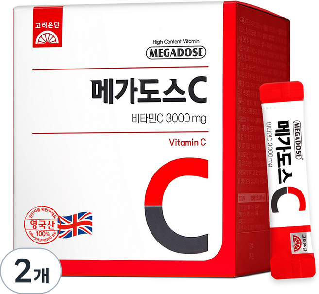 메가도스 비타민C 3000mg, 180g, 2개