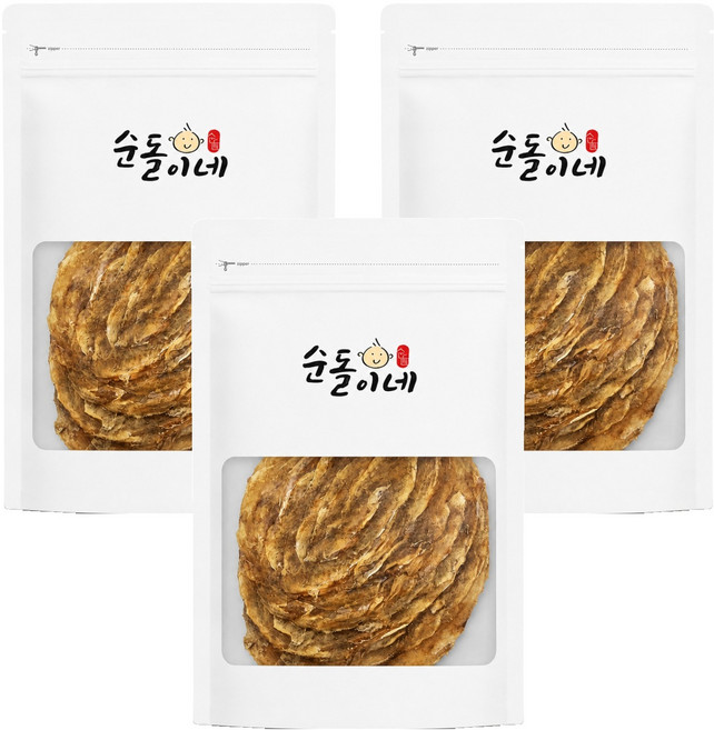 Soondol 厚實寬片魚乾, 300g, 3個